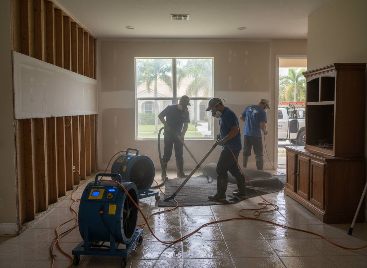 Water Damage Restoration in Lake Belvedere Estates, FL