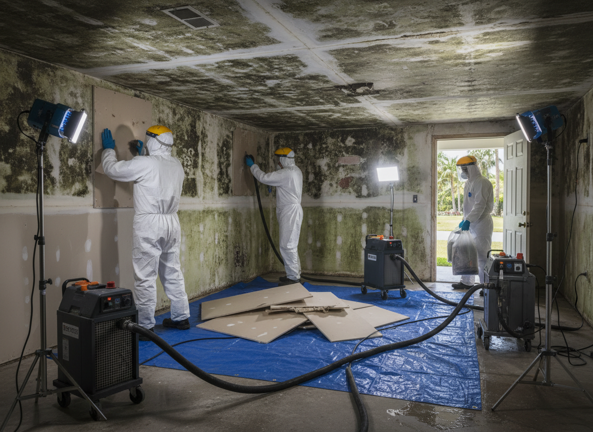 Mold Damage Restoration in Wellington, FL